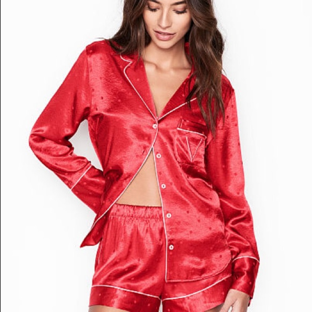Victoria’s secret silk pajama shirt